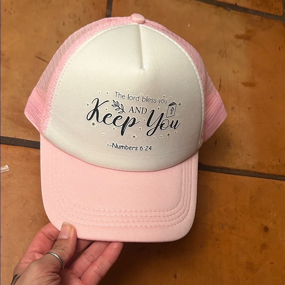 Kids Trucker Hat with "Keep You" Scripture Design